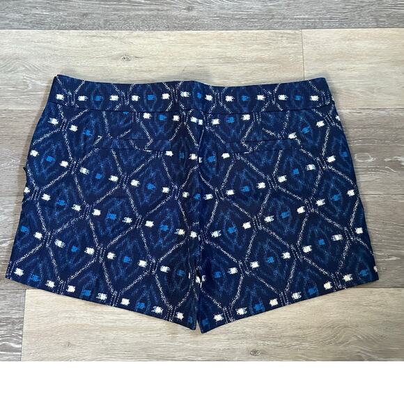 J. Crew Factory  Shorts  Blue and White  size 12 - Picture 2 of 3